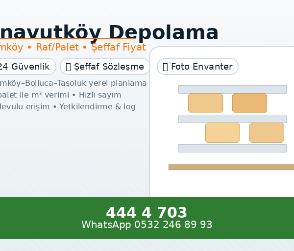 Arnavutköy Depolama