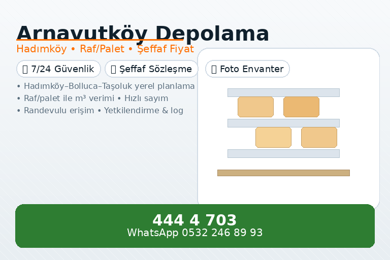 Arnavutköy Depolama