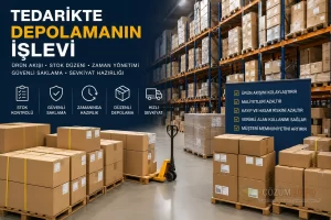 Tedarikte Depolamanın İşlevi için düzenli ticari ürün ve kargo depolama alanı