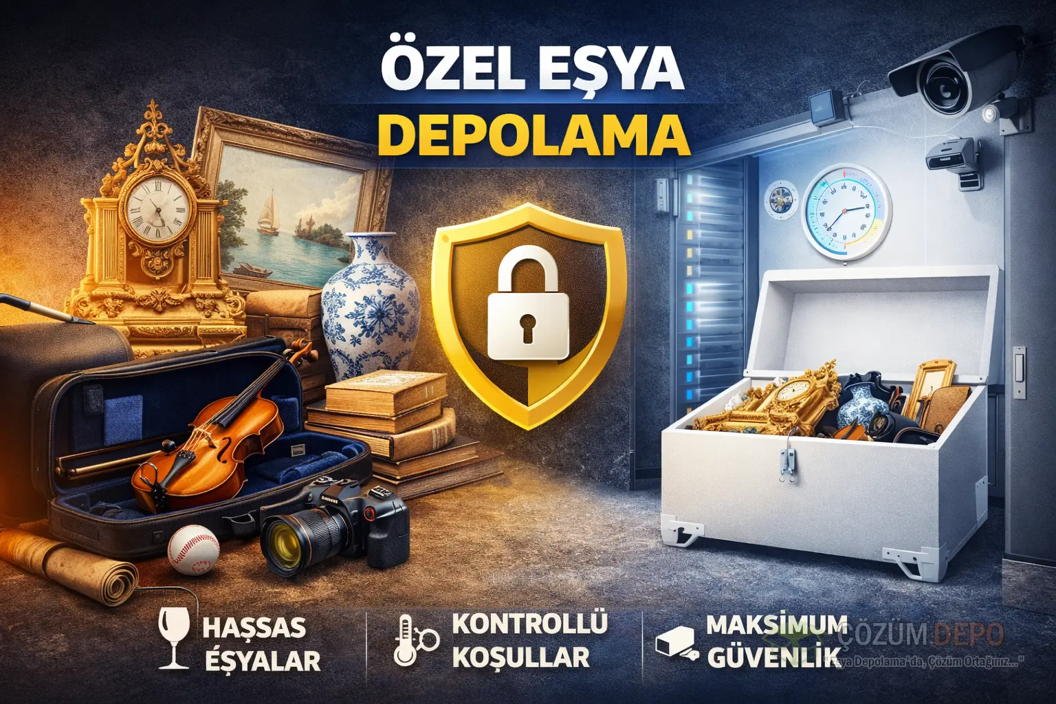 Özel ve kişisel eşyaların güvenli depolama alanında muhafaza edilmesi