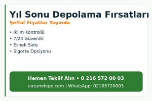 Yıl Sonu Depolama Fırsatları