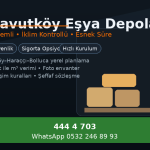 Arnavutköy Eşya Depolama