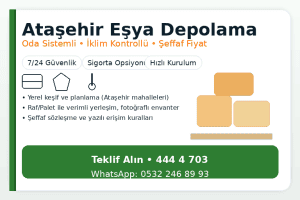 Ataşehir Eşya Depolama