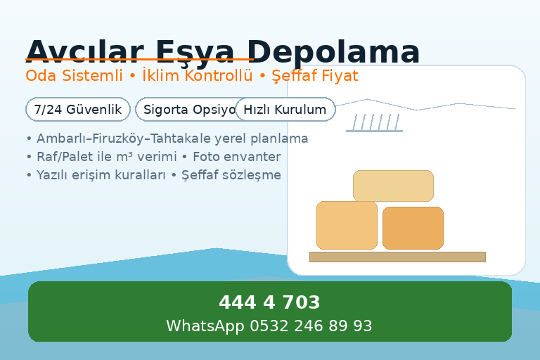 Avcılar Eşya Depolama