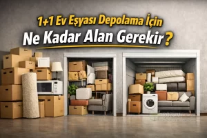 1+1 Eşya Depolama İçin Ne Kadar Alan Gerekir