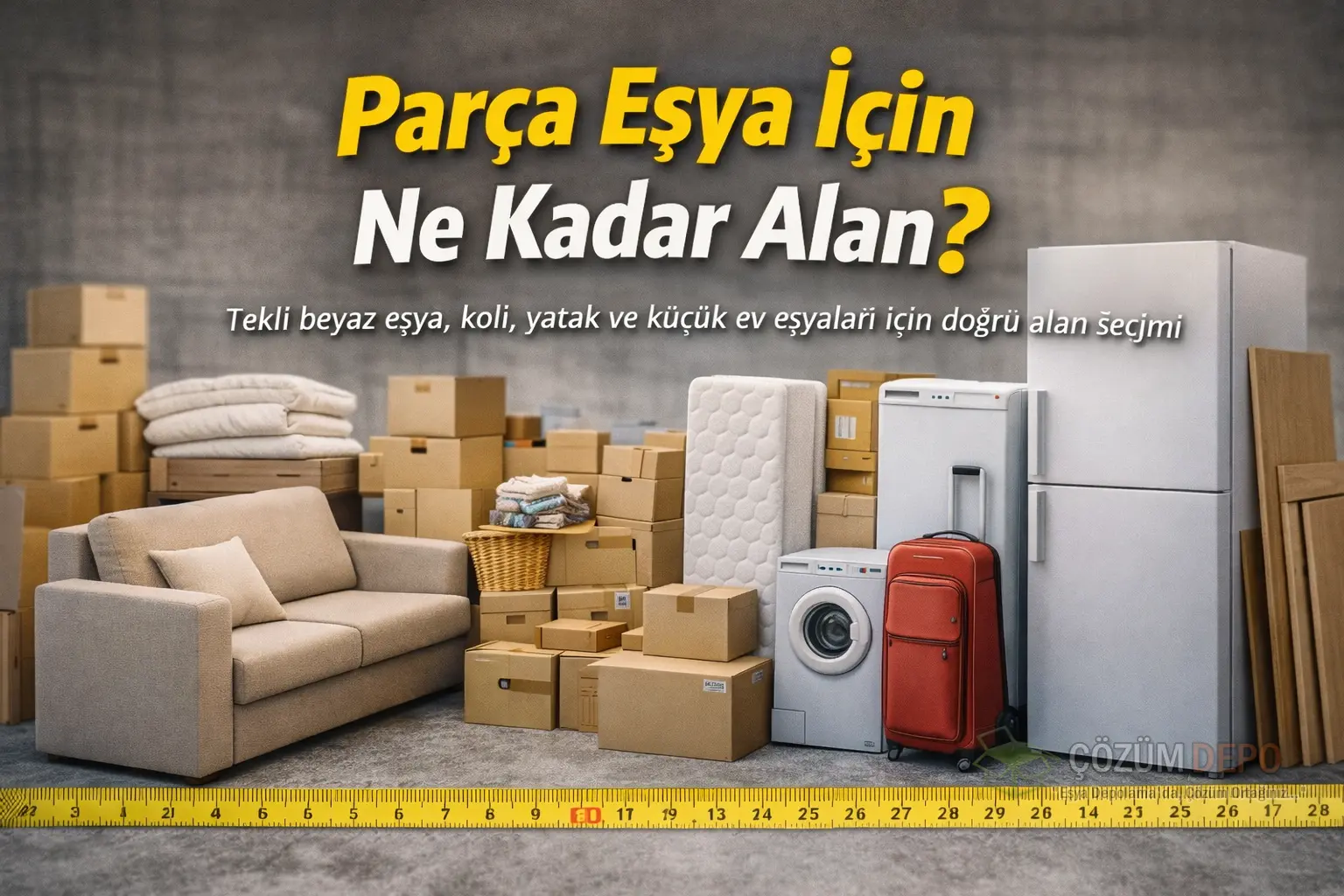Parça Eşya Depolama İçin Ne Kadar Alan Gerekir