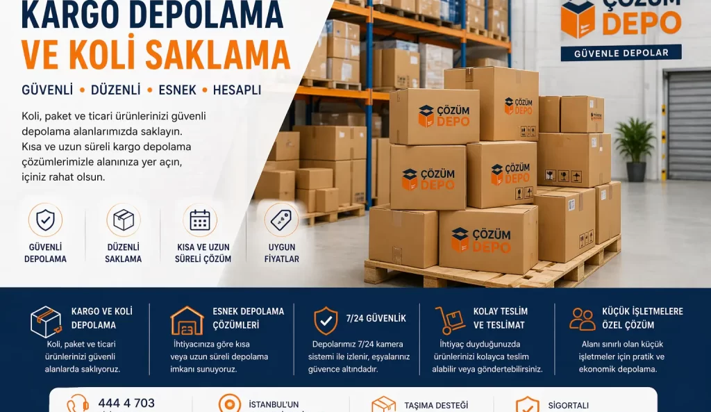 Kargo Depolama ve Koli Saklama | Çözüm Depo